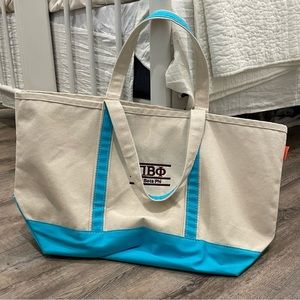 Large Pi Beta Phi Canvas Tote Bag